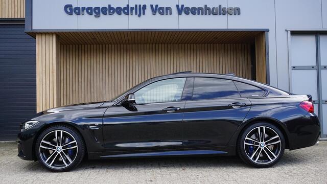 BMW 4-SERIE Gran Coupé 418i 136PK M-Sport Shadow Line Schuif/kanteldak HUD H&K 360-View Trekhaak Leder 19inch LM *NL auto* 1e Eigenaar 37312km!