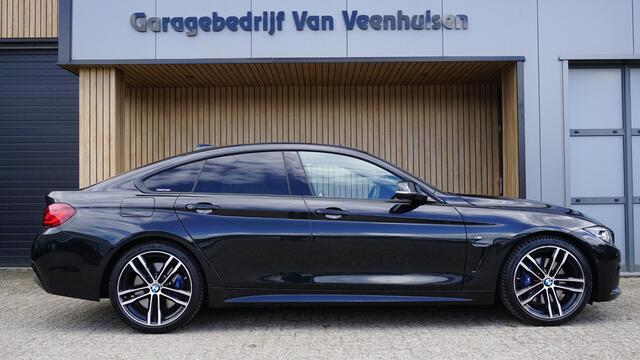 BMW 4-SERIE Gran Coupé 418i 136PK M-Sport Shadow Line Schuif/kanteldak HUD H&K 360-View Trekhaak Leder 19inch LM *NL auto* 1e Eigenaar 37312km!