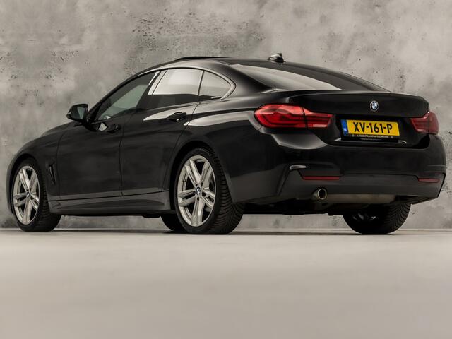 BMW 4-SERIE Gran Coupé 418 M Sport Automaat (SCHUIFDAK, M PAKKET, GROOT NAVI, HARMAN/KARDON, STOELVERWARMING, GETINT GLAS, SPORTSTOELEN, PARKEERSENSOREN, NIEUWE APK, NIEUWSTAAT)