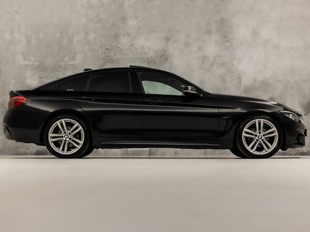 BMW 4-SERIE Gran Coupé 418 M Sport Automaat (SCHUIFDAK, M PAKKET, GROOT NAVI, HARMAN/KARDON, STOELVERWARMING, GETINT GLAS, SPORTSTOELEN, PARKEERSENSOREN, NIEUWE APK, NIEUWSTAAT)