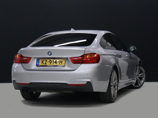 BMW 4-SERIE Gran Coupé 420i M Sport [SCHUIFKANTELDAK, CRUISE, STOELVERWARMING, HEAD UP, CAMERA, PDC V+A, ELEKTRISCHE ACHTERKLEP, BLUETOOTH, DUAL ZONE CLIMATE, VOL LEDER, NAVIGATIE, NIEUWSTAAT]