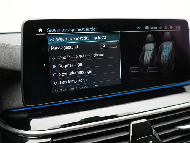 BMW 5-SERIE Touring 530e High Executive Plug In Hybrid 293pk Dealer O.H PHEV | Lederen Comfortzetels Massage & Memory | Adaptive Cruise | Head Up | 19"L.M | Harman Kardon | Apple Carplay | Sfeerverlichting | Camera |