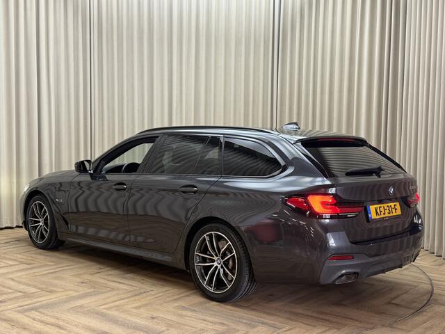 BMW 5-SERIE Touring 530e LCI / Hybride / M Sport / FACELIFT / Head Up / LED / Elec. Trekhaak / Leder / Camera / Apple Carplay / Bluetooth