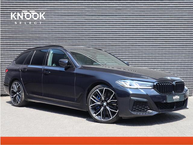 BMW 5-SERIE Touring 530d High Executive M Sport Pakket Automaat / Live Cockpit Professional / Head-Up Display / Panoramadak / Laser / Adaptieve Cruise Control / Stoelverwarming / HiFi / 20 Inch / Sportstoelen voor / DAB