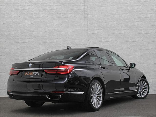 BMW 7-SERIE 730d xDrive | Schuifdak | Massage | 360 Camera | Soft-Close | ACC | Laser-LED | Indiv. Leder | Luchtvering | Achterasbesturing | Comfortstoelen | Stoelventilatie | Head-Up | 4-Zone Clima | Keyless-Entry | Driving Assist Pro. | Sfeerverlichting |