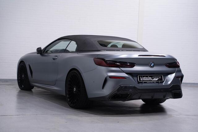 BMW 8-SERIE 840d xDrive High Executive HUD DAB Harman-Kardon Softclose driving-assist nachtzicht warmte-comfort pakket connected-service aircollar apple-carplay Frozen Bleustone met carbon inleg 21"LMV M-Pakket