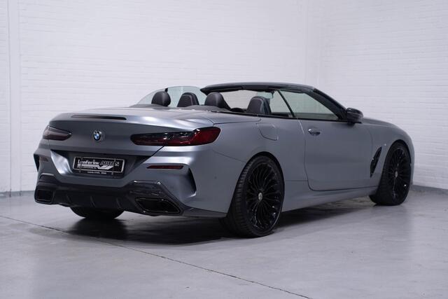 BMW 8-SERIE 840d xDrive High Executive HUD DAB Harman-Kardon Softclose driving-assist nachtzicht warmte-comfort pakket connected-service aircollar apple-carplay Frozen Bleustone met carbon inleg 21"LMV M-Pakket