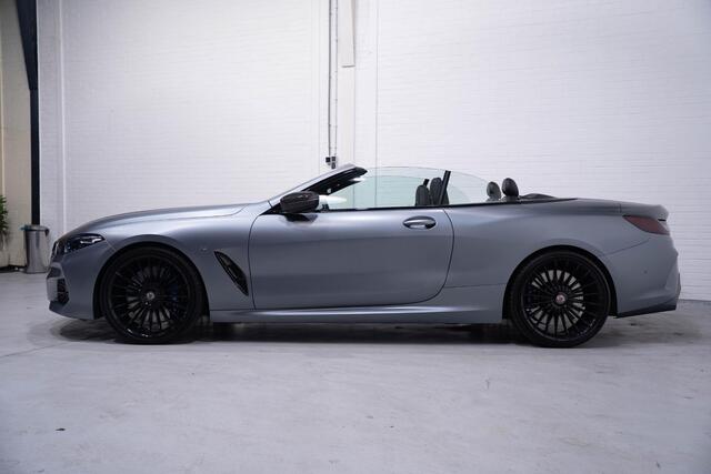 BMW 8-SERIE 840d xDrive High Executive HUD DAB Harman-Kardon Softclose driving-assist nachtzicht warmte-comfort pakket connected-service aircollar apple-carplay Frozen Bleustone met carbon inleg 21"LMV M-Pakket