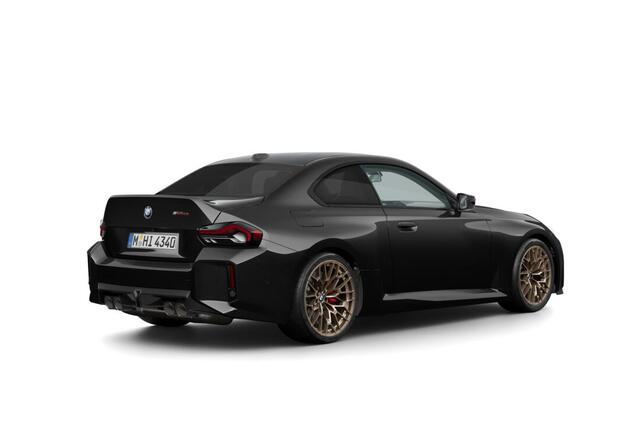 BMW M2 2 Serie Coupé CS | Stuurwielrand verwarmd | M Carbon-keramische remmen Rot | 19/20" LM Sterspaak (Styling 827M) Gold Bronze met semislick banden | Driving Assistant | Active Cruise Control