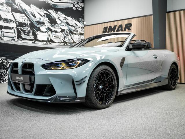 BMW M4 4-serie Cabrio xDrive Competition | Carbon Performance Pack | Yellow DRL'S | Brooklyn Grau | Stuurverwarming en nek verwarming |