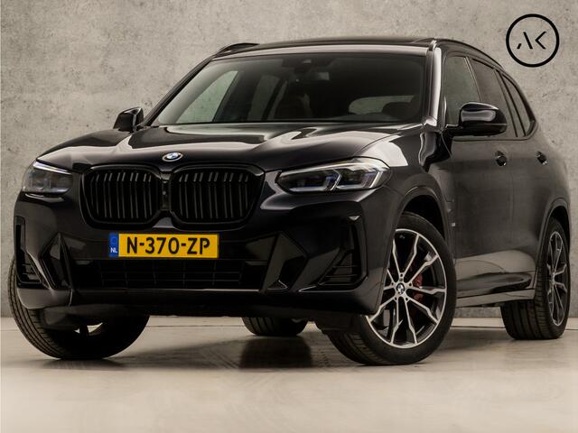 BMW X3 xDrive30e M Sport Individual 293Pk Automaat (PANORAMADAK, M PAKKET, GROOT NAVI, LASER KOPLAMPEN, MEMORY SEATS, STUUR/STOELVERWARMING, 360 CAMERA, HEAD-UP DISPLAY, TREKHAAK, GETINT GLAS, NIEUWSTAAT)