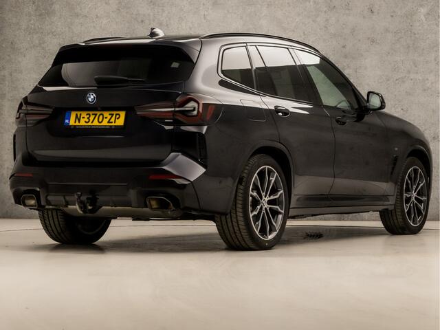 BMW X3 xDrive30e M Sport Individual 293Pk Automaat (PANORAMADAK, M PAKKET, GROOT NAVI, LASER KOPLAMPEN, MEMORY SEATS, STUUR/STOELVERWARMING, 360 CAMERA, HEAD-UP DISPLAY, TREKHAAK, GETINT GLAS, NIEUWSTAAT)