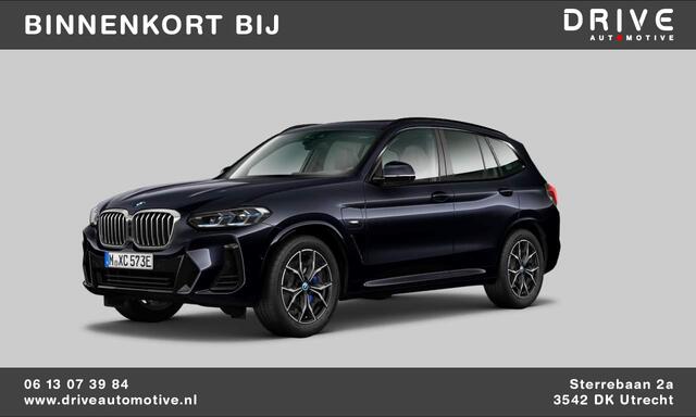 BMW X3 xDrive30e High Ex. M-Sport|Pano|Laser|HUD|360Cam|HiFi|Carbon zwart