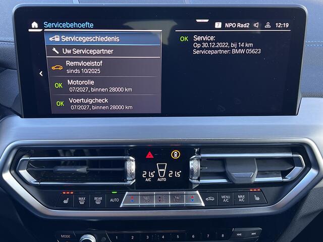 BMW X3 xDrive30e M-Sport Automaat / Zeer compleet / Elektrische trekhaak 2.000 kg / EAER 45 km / Head Up / Camera 360° / Adaptive Cruise / Elektr. panorma schuifdak / Elektr. klep en stoelen / M-Sport / Harman Kardon / 21" LM wielen 245/40R21 + 275/35R21/