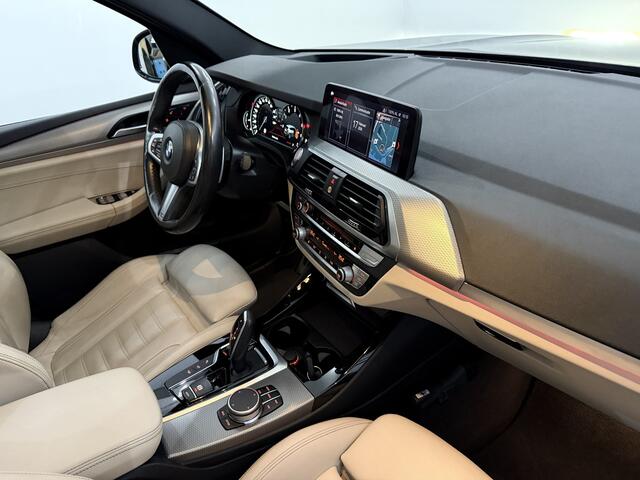 BMW X3 xDrive30i High Executive M Sport Panoramadak, Leder, 360 Camera, Navi, Head-up display, Memory stoelen, Elektrische achterklep, Rijstrook correctie