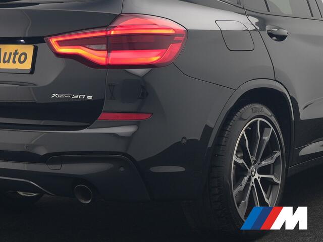 BMW X3 xDrive30e M Sport PHEV 293pk Dealer O.H. | Trekhaak Af Fabriek | Panodak | Head Up | 360 Camera | Adaptief Onderstel | Lederen Sportstoelen Memory & Verwarmd | Sfeerverlichting | Stuur Verwarmd | Keyless | Blis | Apple Carplay | Plug In Hybrid |