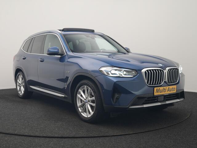 BMW X3 xDrive30e High Executive PHEV 293pk Dealer O.H | Trekhaak Af Fabriek | Panodak | Head Up | Adaptive Cruise | Camera | Laser LED | Hifi Audio | Lederen Sportstoelen Memory & Ventilatie | Keyless | Apple Carplay | Stoelverwarming | Navigatie | Virtual | DAB