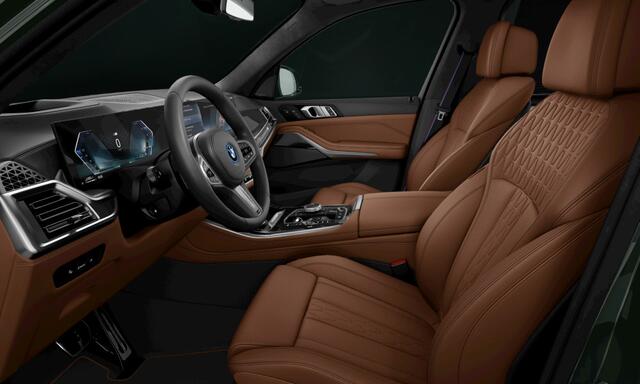 BMW X5 xDrive50e M Sport Pro Sonderlackierung, Volleder Merino, pano, H/K, 22", massage, luchtv., ACC, HUD, tr.haak, keyless, privacy