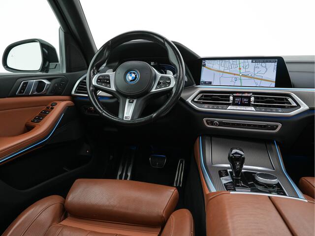 BMW X5 xDrive45e High Executive M-Sportpack (INCL.BTW) Aut. *PANO | HEAD-UP | LASER-LIGHT | LEATHER | ADAPTIVE-CRUISE | TOP-VIEW | BLINDSPOT | MEMORY-PACK | MASSAGE | HIFI-SOUND | HEATED-SPORTSEATS | NAVI-FULLMAP | DIGI-COCKPIT | 22''A