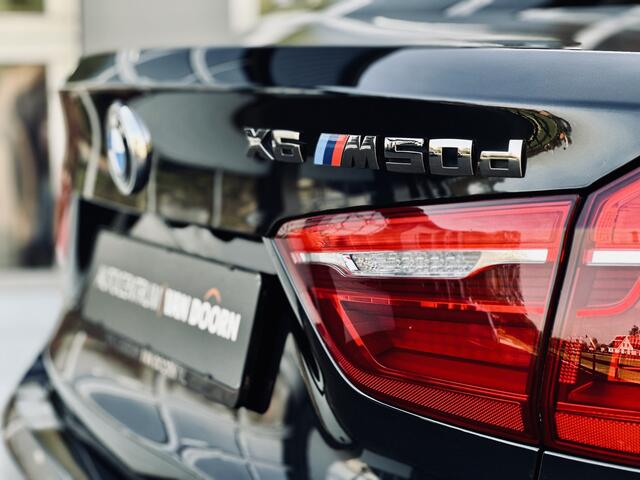 BMW X6 M50d | 380 pk | Schuifdak | Stoelventilatie | Leer | Adaptive Cruise | Camera | Trekhaak | Head-Up | 21" | M-pakket | Marge