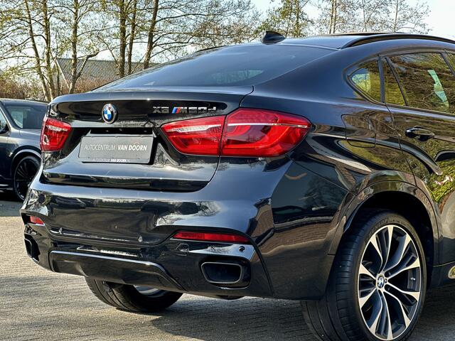 BMW X6 M50d | 380 pk | Schuifdak | Stoelventilatie | Leer | Adaptive Cruise | Camera | Trekhaak | Head-Up | 21" | M-pakket | Marge