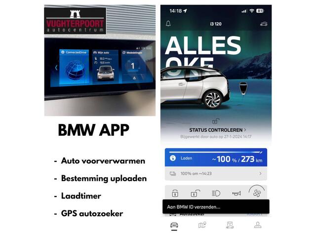 BMW i3 120Ah 42 kWh /Warmtepomp/33.000kmLED/All-season/Cruise/3-Fase