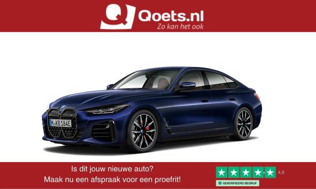 BMW i4 eDrive40 84 kWh M Sport pro - Active cruise control - Elektrisch verwarmde voorstoelen - Stuurwielrand verwarmd - Getinte ruiten - Comfort Access - Harman kardon - Ambiance verlichting -