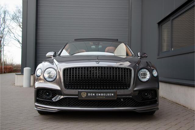 Bentley Flying Spur 6.0 W12 635PK | NL AUTO | BTW | Naim | Mulliner |Carbon | Head Up | Massage | Rear Entertainment | Ventilatie Stoelen | Stuurverwarming | Pano | Lane & Side Assist | ACC | Nachtzicht | Isolatieglas | Matrix | Black Pack | Bentley Rotating Display |22" Spe