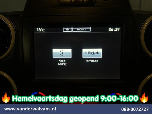 Citroen BERLINGO 1.6 BlueHDI L1H1 Euro6 Airco | 3-Zits | Apple Carplay | Cruisecontrol | Imperiaal Zijdeur, Trekhaak, Parkeersensoren, Bijrijdersbank