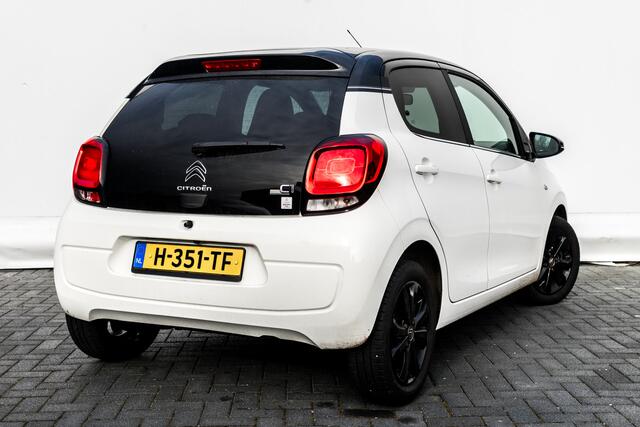 Citroen C1 1.0 73 Pk VTi Origine | NED Auto | 1 Eigenaar | 40 DKM | Uniek Twotone kleurstelling. | Camera | 15 Inch Lmv Zwart | Led | Apple/Android | Airco | Extra getint glas achter |