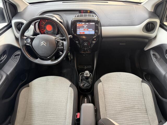 Citroen C1 1.0 e-VTi Shine, 70PK, 2017, Airco, Bluetooth audio, 4 seizoenen banden, Stuur bediening, Centrale vergrendeling, Stoelverwarming,