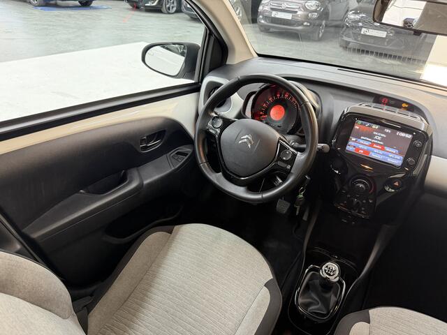 Citroen C1 1.0 e-VTi Shine, 70PK, 2017, Airco, Bluetooth audio, 4 seizoenen banden, Stuur bediening, Centrale vergrendeling, Stoelverwarming,