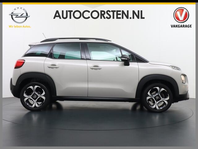 Citroen C3 Aircross T111PK Automaat Panoramadak Apple Carplay Android Auto Navi Ecc 360°Camera Cruise Control Stoelverwarming S&S Shine PDC DAB+ Regen-Lichtsensor Bluetooth Connect Box PureTech Zeer complete Aircross met automaat!