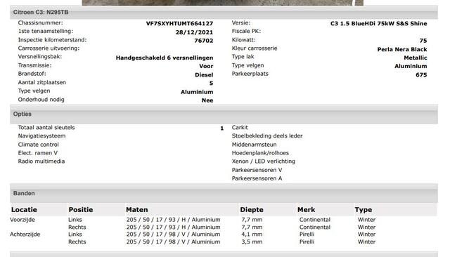 Citroen C3 1.5 HDi 102PK Shine / Stoelverwarming / Pdc+Camera / 1/2 Leder / Airco-ecc./ Navigatie / Pack City Safety