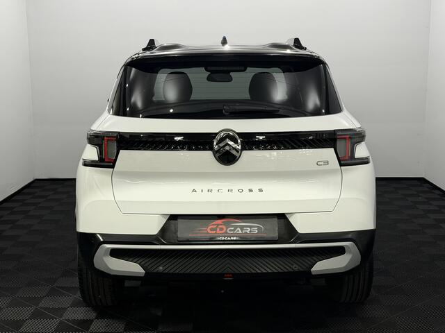 Citroen C3 Aircross 1.2 Hybrid 136 PK Max Camera, Half leder, Apple carplay, Cruise control, Rijstrook correctie, Lichtmetalen velgen, 2 jaar garantie