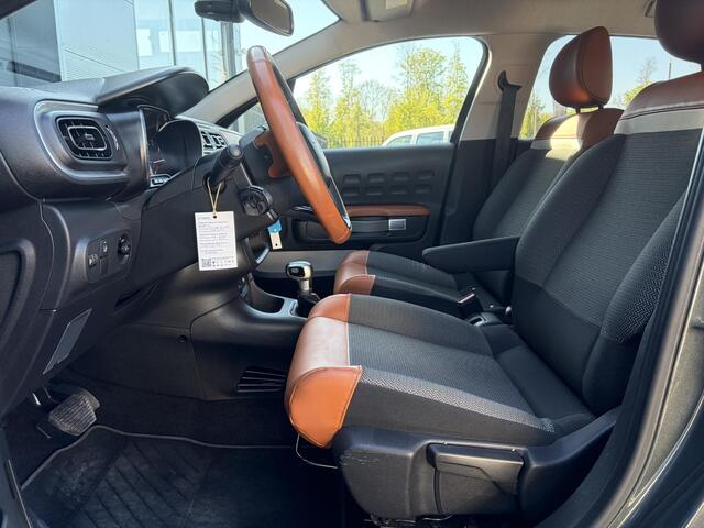 Citroen C3 1.2 PureTech S&S Shine 2e Eigenaar,Navi,Camera,Halfleder,110pk,Automaat,Pdc,Carplay,Clima,Cruise,D-riem vv in 2022,Lm velgen,N.A.P,Apk tot 08-2026