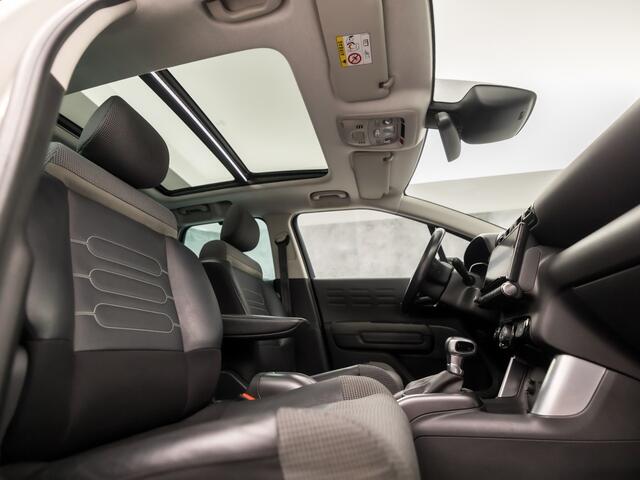 Citroen C3 Aircross 1.2 PureTech S&S Shine Automaat (PANORAMADAK, APPLE CARPLAY, GROOT NAVI, 360 CAMERA, LEDER, SPORTSTOELEN, GETINT GLAS, TREKHAAK, CRUISE, NIEUWSTAAT)