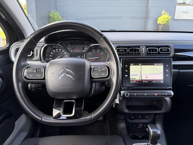 Citroen C3 1.2 PureTech S&S Shine D-riem vv in 2023,Dealer Onderhouden,Carplay,Automaat,Navi,Camera,110pk,Clima,Cruise,Pdc,N.A.P,Rijstrooksensor,Lm velgen,Nieuwe Apk bij Aflevering