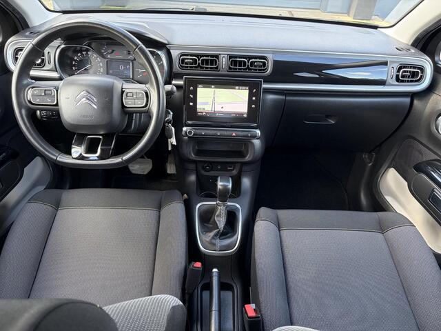 Citroen C3 1.2 PureTech S&S Shine D-riem vv in 2023,Dealer Onderhouden,Carplay,Automaat,Navi,Camera,110pk,Clima,Cruise,Pdc,N.A.P,Rijstrooksensor,Lm velgen,Nieuwe Apk bij Aflevering