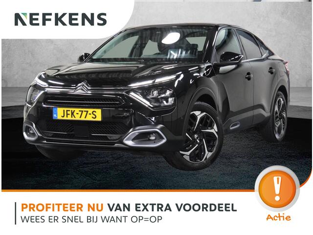 Citroen C4 X 1.2 130PK Max | 1ste Eigenaar | Head-Up Display | AUTOMAAT | Adaptive Cruise Control | Armsteun | Camera | Navigatie | Keyless | AppleCarPlay/AndroidAuto | Lederen/Stoffenbekleding | Isofix | Privacy Glass |