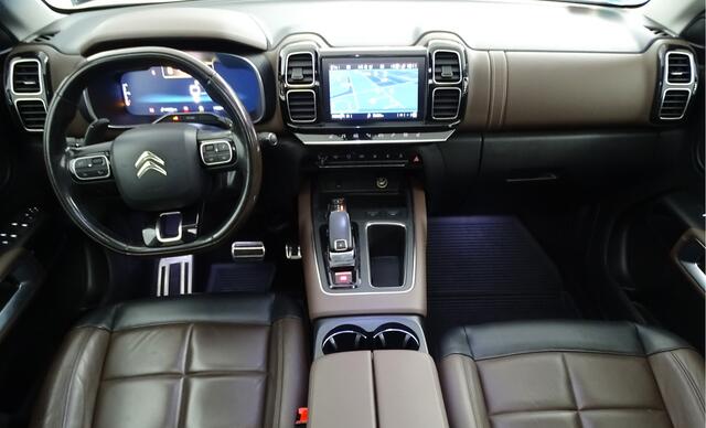 Citroen C5 Aircross 1.2 Shine ,Leder, Panoramadak , Apple Carplay, camera, stoelmassage, auto achterklep, line ass, panodak, schuifdak, privacyglas,