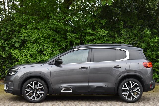 Citroen C5 Aircross 1.6 Hybrid Shine VOL, OPEN DAK, CAMERA, LEDER, STOELVERW, KEYLESS, CARPLAY, FULL LED, LM-VELGEN 19"