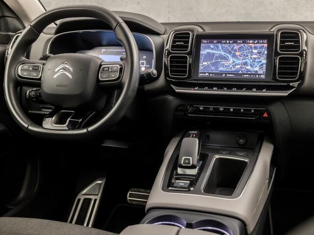 Citroen C5 Aircross 1.2 PureTech Sport Automaat (PANORAMADAK, APPLE CARPLAY, GROOT NAVI, 360 CAMERA, LEDER, SPORTSTOELEN, STOELVERWARMING, GETINT GLAS, ADAPTIVE CRUISE, ELEK ACHTERKLEP, NIEUWSTAAT)