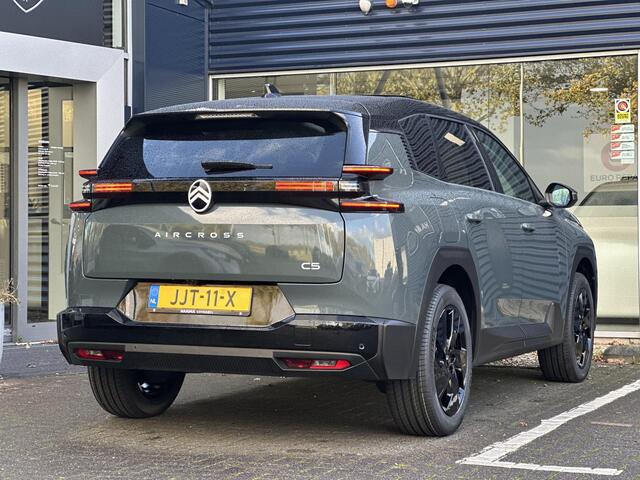 Citroen C5 Aircross 1.2 Hybrid 145 Max | Comfort Seats | Adaptive Cruise Control | Climate Control | Parkeercamera/-sensoren | Panoramadak | PHC onderstel | Appel Carplay/Android Auto | Full LED | Elektrische kofferbak | Stoelverwarming/-massage | Head-Up Display |