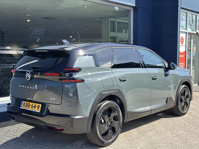 Citroen C5 Aircross 1.2 Hybrid 145 PK Max | Automaat | Nieuwe Auto | Tot 8 jaar Garantie | Meest Complete Uitvoering | Lederen Bekleding | Elektrische Stoelverstelling | Massage + Stoelverwarming & Ventilatie | Navigatie | Zwart Dak | 360 Graden Camera | Full LED Ve