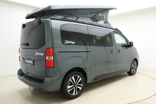 Citroen Holidays MAX 4- Persoons l Zeer compleet l Kachel l Hefdak + Bed l Keuken (Gas, Water, Koelkast) l Verwarmbare stoelen- en stuurwiel l Camera l Full-LED l 10'' Infotainment met Apple Carplay & Android Auto l Digital Dashboard l Lichtmetalen velgen