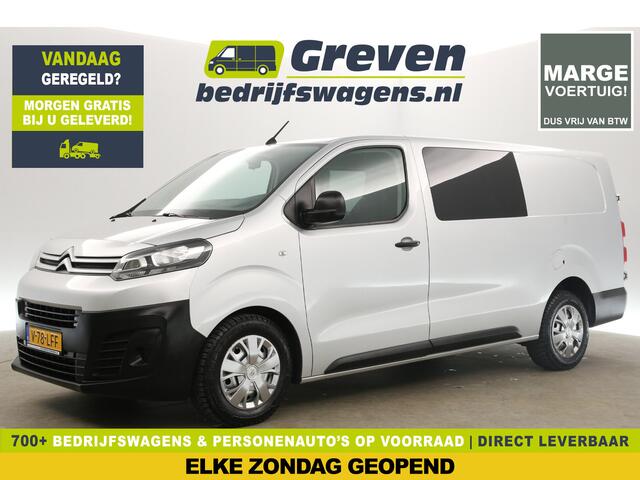 Citroen JUMPY 2.0 BlueHDI L3H1 | MARGE! | Dubbele Cabine | 5 Persoons | Airco Cruise Carplay Navigatie PDC Trekhaak
