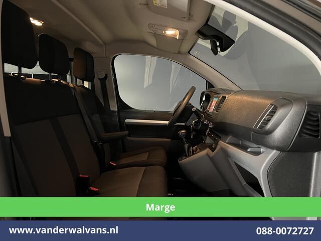 Citroen JUMPY 2.0 BlueHDI **MARGE, GEEN BTW** 123pk L3H1 Dubbele cabine Euro6 Airco | 6-Zits | 2x Zijdeur | Naviatie 2500kg trekhaak, Apple Carplay, Android Auto, Cruiscontrol, Parkeersensoren