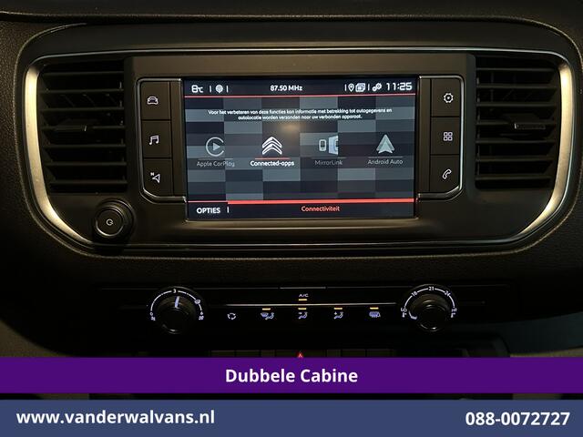Citroen JUMPY 2.0 BlueHDI 150pk L3H1 Dubbele cabine Euro6 Airco | 6-Zits | Camera | Navigatie Apple Carplay, Android Auto, Cruisecontrol, Parkeersensoren