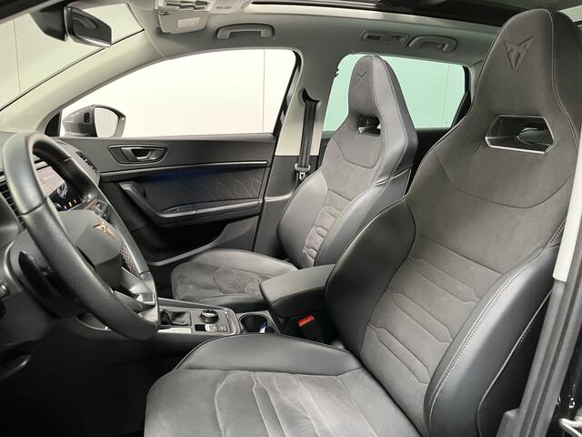 Cupra Ateca 1.5 TSI Performance / AUTOMAAT/ PANO/ ACC/ PARK.SENSOR.V+A./ 360 CAMERA/ STUUR+STOELVERWARM./ MEMORY SEAT/ DODEHOEK/ FULL LINK/ ELEK.ACHTERKLEP/ KEYLESS/ NAVI/ DAB/ CLIMA/ LED/ 19'' LMV